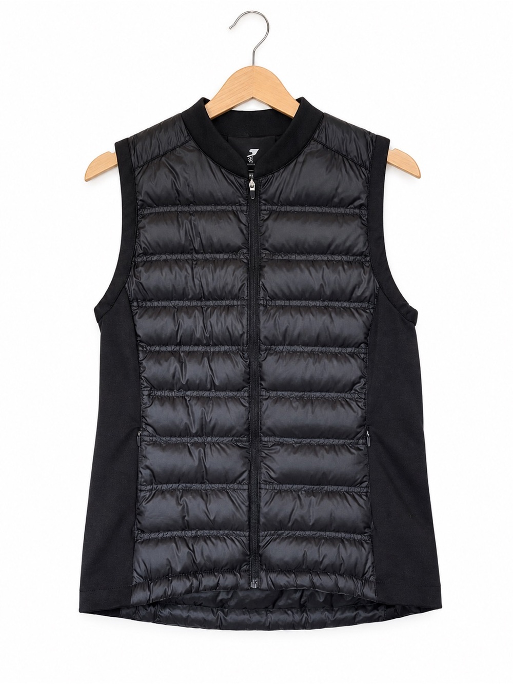 Slazenger Women’s Down Puffer Golf Tech Quilted Vest Black Medium